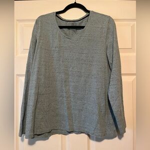 Croft and Barrow XXL blue heathered long sleeve Classic Tee